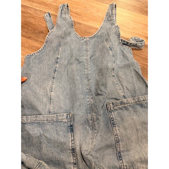 We The Free High Roller Denim Overalls Jumpsuit Small - Picture 5 of 9